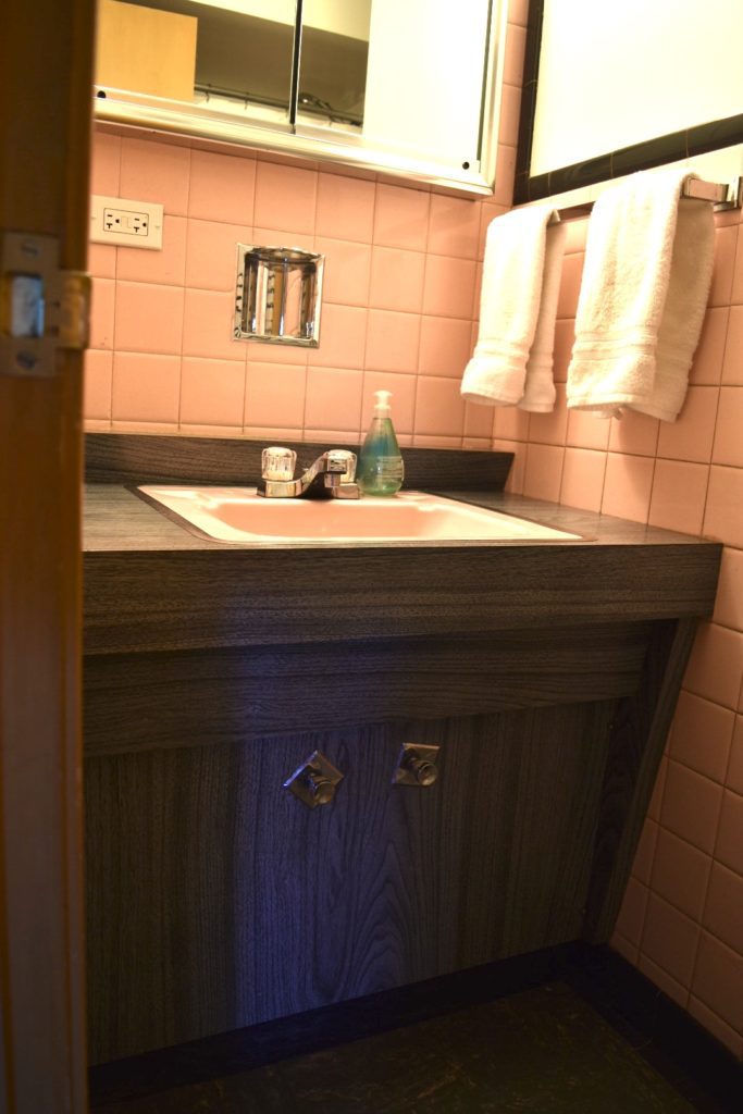 Mid Century Pink Bathroom Reveal Holladays at Home